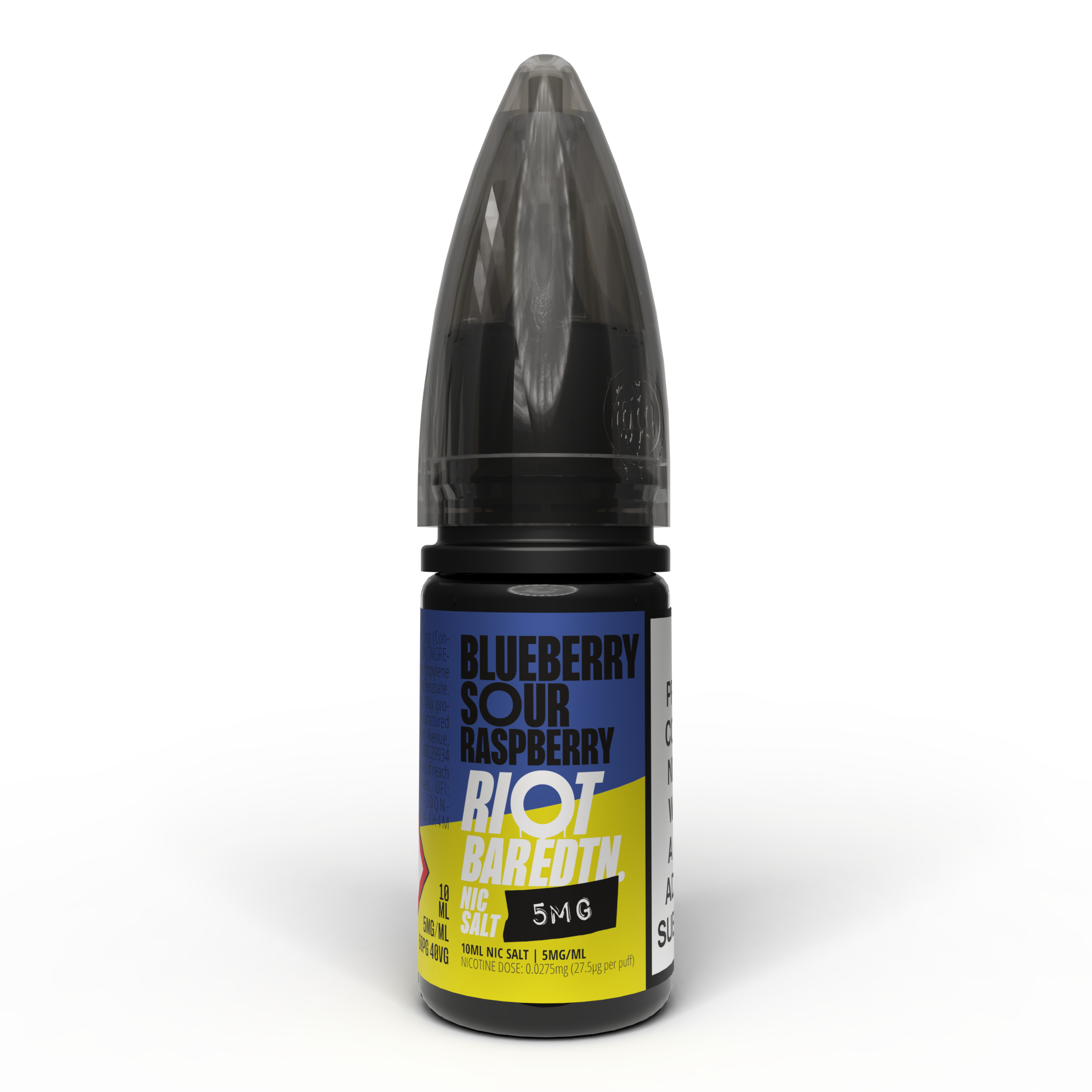 Riot BAR EDTN - Blueberry Sour Raspberry - Nic Salt E-Liquid – 10ml